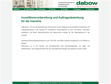 Tablet Screenshot of dabow.com